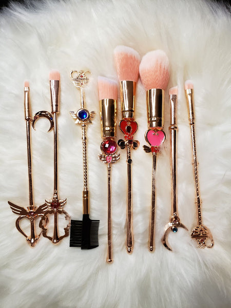Sailor Senshi makeup brush set